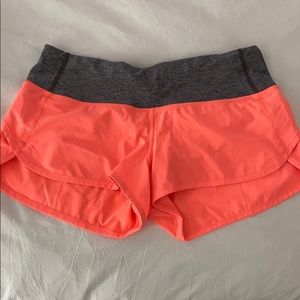 lululemon neon pink shorts *rare*!